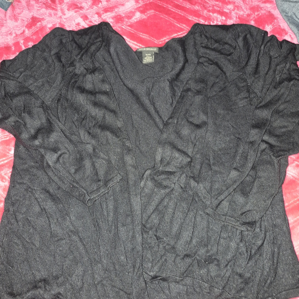 Lane Bryant Black Knit Sweater
